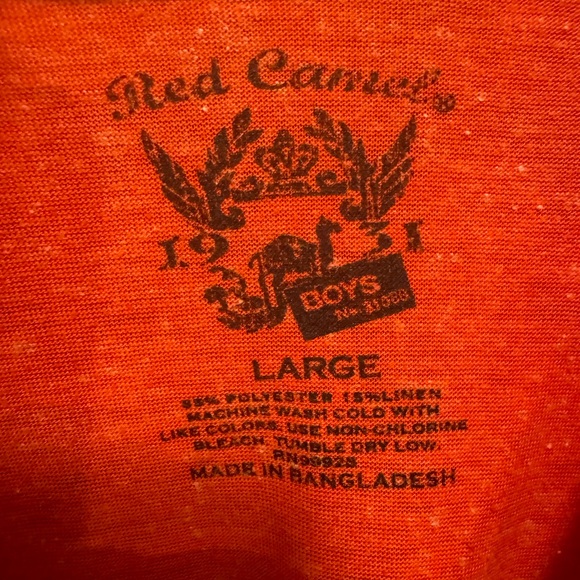 Set of 2 Boys Large Size 16 Short Sleeve Shirts: Red Camel & Billabong - Picture 3 of 9